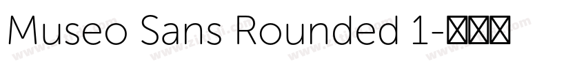 Museo Sans Rounded 1字体转换